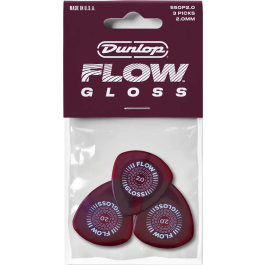 Dunlop Flow Gloss 2 Mm Púas - Pack De 3 Unidades
