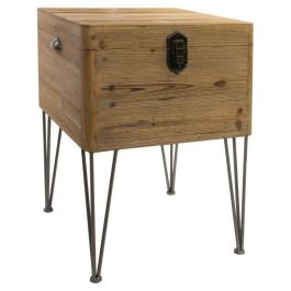 DKD Home Decor Mesita Auxiliar Estilo Loft Colección Soho con Baúl Madera Metal Natural 51x74x49 cm Precio: 201.50000046. SKU: S3021927