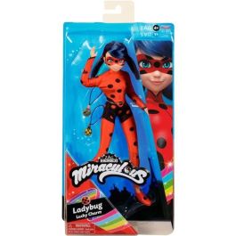 Bandai Muñeca Articulada Miraculous Ladybug Lucky Charm 26 cm con 11 Puntos de Articulación