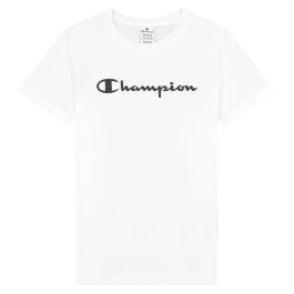Camiseta de Manga Corta Mujer Champion 114911-WW001 Blanco (M)