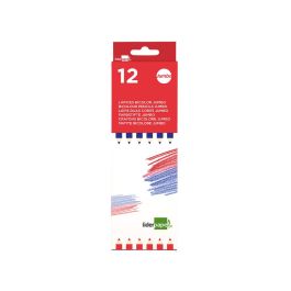 Lapices Bicolor Liderpapel Jumbo Rojo-Azul 12 unidades