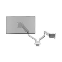 One For All DM0040 Soporte para Tablet para Brazo de Monitor, Accesorio Universal de Escritorio, Ajustable y Seguro con Silicona