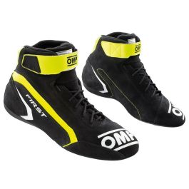 Botines Racing OMP FIRST Negro/Amarillo 42 Precio: 167.49999992. SKU: S3725865