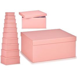 Set 10 Cajas de Cartón Rosa Pastel Pincello 37.5x29x17 cm (2 Unidades) Precio: 50.88999971. SKU: B1F8C3BPY7
