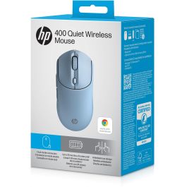 HP Ratón Inalámbrico Silencioso 400 Quiet Blue RF Wireless + Bluetooth 6000 DPI Color Azul Ambidextro