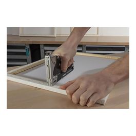 Wolfcraft Tacocraft 7 7089000 Set de Grapadora con Caja Metálica para Grapas 4-14mm Incluye 1000 Grapas 8mm