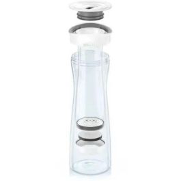 Brita Fill & Serve Botella filtrante de agua de grafito 1.3L, reduce cloro e impurezas, incluye 1 disco de filtro
