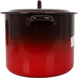 Olla Alta con Tapa 26 cm 11L Fuego La Estrella (2 Unidades)