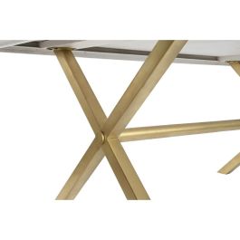 Mesa Comedor Moderno DKD Home Decor Blanco Dorado 90 x 76 x 180 cm