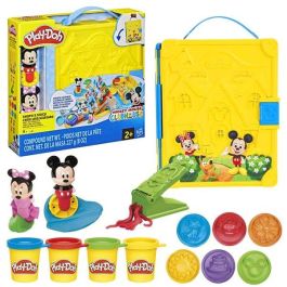 Hasbro Maletín Play-Doh Crea Una Historia Disney Junior con Accesorios y 4 Botes