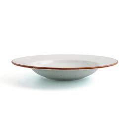 Ariane Plato Hondo Porcelana Terra 26 cm Beige (6 Unidades) Apilable Apto Lavavajillas Microondas Horno Reforzado Profesional