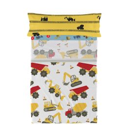 Juego de Sábanas HappyFriday Mr Fox Machinery Multicolor Cama de 105 2 Piezas Precio: 57.8743. SKU: B1FH44C797