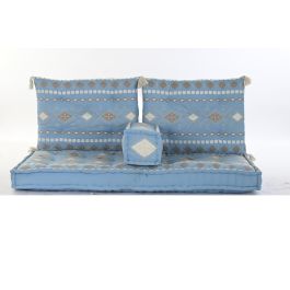 DKD Home Decor Sillón Azul Celeste 150x74x14 cm Set de 4 Algodón Precio: 190.72746. SKU: S3038100