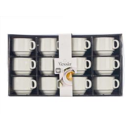 Taza Porcelana Apilable 220 Ml Vessia 10X6CM (48 Unidades) Taza Porcelana Apilable 220 Ml Vessia 10X6CM (48 Unidades)