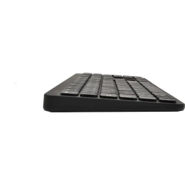 Bluestork Paquete Ratón y Teclado Inalámbrico Negro SLIM Delgado Receptor Único Nano