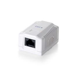 Equip Roseta Superficie RJ45 Cat 6 Utp Contactos Chapados Oro Terminal LSA-IDC Blanco RAL 9010 Certificación Clase E ISO/IEC 11801 Precio: 5.98999973. SKU: B1JX2EM5EA