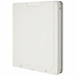Petmate Dog Mate XL Puerta para Perros de 2 Vías Grandes - Plástico Resistente, Vidrio de Seguridad, Cerradura Magnética, Sello Cepillo - Blanco