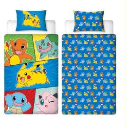 Pokemon AAART15020 - Juego de Cama Microfibra Pikachu y Starter 1G V - 1 Funda Nórdica 140x200 cm + 1 Funda Almohada 63x63 cm Precio: 32.99000023. SKU: B18TT8TV9T
