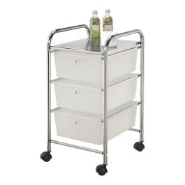 Berilo Cajonera 3 Cajones Transparente, Plástico y Acero, 32x62x37 cm Precio: 30.9899997. SKU: S3601610