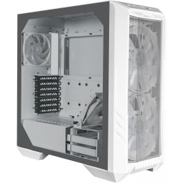 Cooler Master HAF 500 Caja PC Midi Tower Blanco ARGB Cristal Templado (H500-WGNN-S00) - Compatible E-ATX, 2x Ventiladores 200mm, RGB