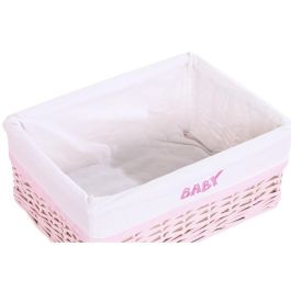 Cesta Ropa Baby DKD Home Decor Rosa 34 x 56 x 44 cm Set de 5