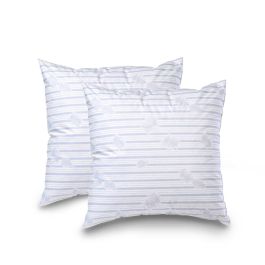 Blanreve Juego de 2 Almohadas de Plumas 100% Reales 60x60 cm - Confort Suave, Fabricación Francesa