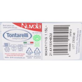 Inde Set 3 Fiambreras Rectangulares 1.15 L Nuvola Tapa Azul 21.3 x 15.1 x 6 cm (12 Cajas)