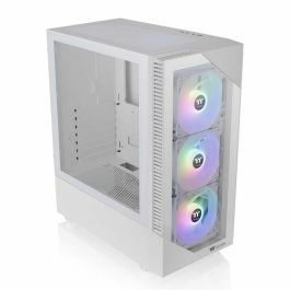 Caja de PC - THERMALTAKE - View 200 TG ARGB Snow (Blanco) - Torre media - Formato ATX