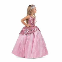 Disfraz princesa rosa tiara, vestido y enagua talla 5-6 y