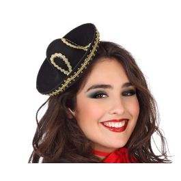 Sombrero Mexicano Negro Mariachi para Adulto - Accesorio de Disfraz con Ribetes Dorados Precio: 2.50000036. SKU: S1130674
