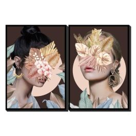 Cuadro DKD Home Decor Flores Moderno (50 x 3,5 x 70 cm) (2 Unidades) Cuadro DKD Home Decor Flores Moderno (50 x 3,5 x 70 cm) (2 Unidades)