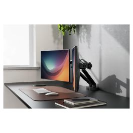 Digitus Soporte Monitor Dual Brazo para 2 Monitores de 35 Pulgadas (35"), Hasta 10 kg por Pantalla, Inclinación y Rotación 360 Grados, Montaje en Escritorio, Negro