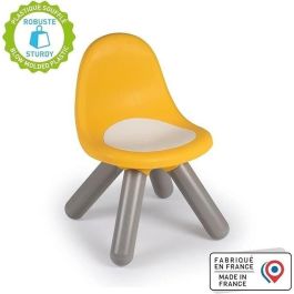 Smoby - Silla infantil amarilla - Exterior e interior - Al. 27 cm - Hecho en Francia Smoby - Silla infantil amarilla - Exterior e interior - Al. 27 cm - Hecho en Francia