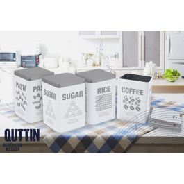 Quttin Bote de Cocina Metálico Rice 10.5 x 15.5 cm (12 Unidades)