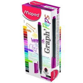 Rotulador Fibra Maped Graph Peps Strawberry (Set de 12) Precio: 5.50000055. SKU: B16DX57DVB