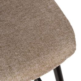 Taburete Taupe Tejido-Metal Salón 45,50 X 45 X 105,50 cm