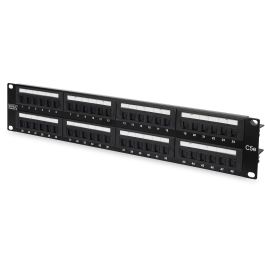 Digitus Patchpanel CAT 5e RJ-45, 48 Puertos, Montaje en Rack 1U, Acero Galvanizado, Negro Precio: 51.49999943. SKU: B1CW3H8J32