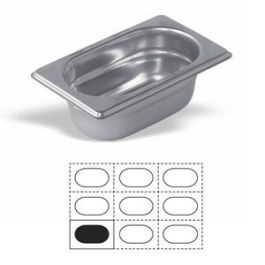 VOLLRATH PUJADAS Cubeta Gastronorm GN 1/9 de Acero Inoxidable 18/10, Capacidad 0.6 litros, Dimensiones 17.6 x 10.8 x 6.5 cm, para Cocina Profesional Precio: 7.49999987. SKU: B1AV6AATY8