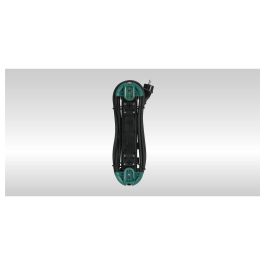 Bachmann 500.200 HOOK Outdoor - Alargador 4 Tomas Schuko con Interruptor y Tapa IP44, 4 metros, Color Verde