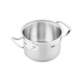 Fissler Profi Collection Cacerola 16 cm 2,1 L Acero Inoxidable con Tapa - 084-128-16-000 - Apta para Inducción, Gas y Lavavajillas