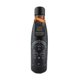 Cinereplicas Botella Térmica Metálica 500ml El Señor de los Anillos Puertas de Durin, Producto Oficial de Colección