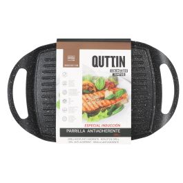 Quttin Parrilla Rectangular Grill 36 x 22.5 x 3.7 cm (6 Unidades)