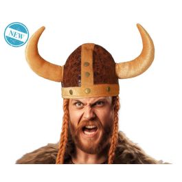Sombrero Vikingo Marrón con Cuernos para Adulto - Disfraz de Bárbaro, Escandinavo o Fantasía para Carnaval y Fiestas Temáticas Precio: 2.89999974. SKU: B19F6M5VL7