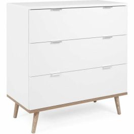 Göteborg Cofras de cajones - 3 cajones - Decoración de roble de Sonoma blanco - Escandinavo - L 79.8 x D 40 x H 86.5 cm Precio: 147.98999985. SKU: B1K2G77RQ6