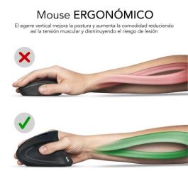 SUBBLIM GLIDE VERTICAL ERGO WIRED MOUSE WHITE