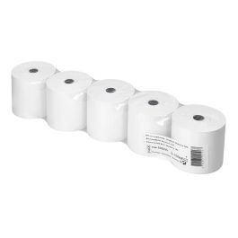 Rollo Sumadora Termico Q-Connect 80 mm Ancho X 80 mm Diametro Sin Bisfenol A Papel De 70 gr-M2 5 unidades