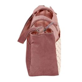 Bolso Cambiador de Pañales Safta Marsala Rosa (46 x 26 x 15 cm)