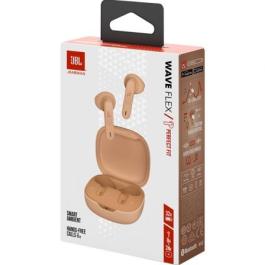 Auriculares Bluetooth JBL Wave Flex con estuche de carga/ Autonomía 8h/ Beige Auriculares Bluetooth JBL Wave Flex con estuche de carga/ Autonomía 8h/ Beige