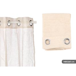 Giftdecor Cortina Beige Transparente, 140x260 cm, Tela de Poliéster y Lino (6 Unidades) Precio: 40.98999993. SKU: B15HKWZCPR