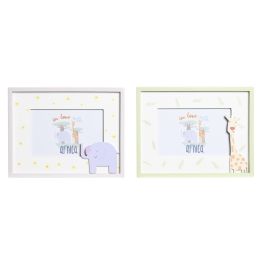 DKD Home Decor Decoracion Kids Baobab Leon Mapache Blanco Azul Verde MDF 1.5 x 17.5 x 22.5 cm (6 Unidades) Precio: 20.50000029. SKU: B17NZBAKHF